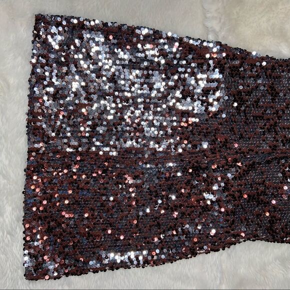 SZ Small Snap Red Sequin Dress - Picture 4 of 11
